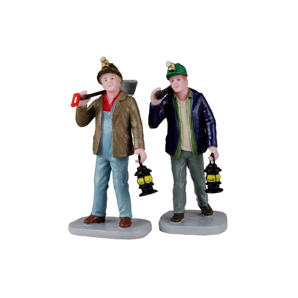 Hommes allant à la mine Lot de 2 Lemax