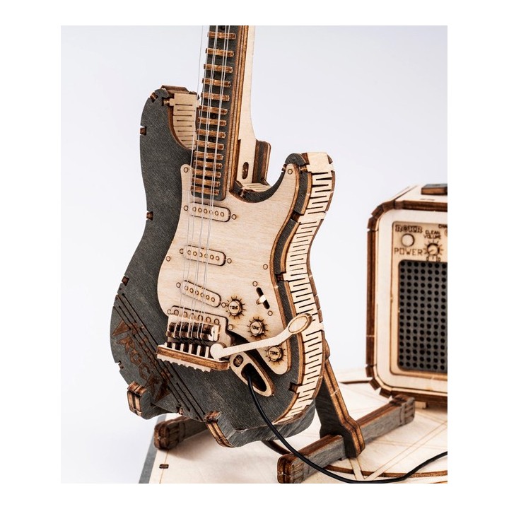 Maquette en bois guitare électrique
