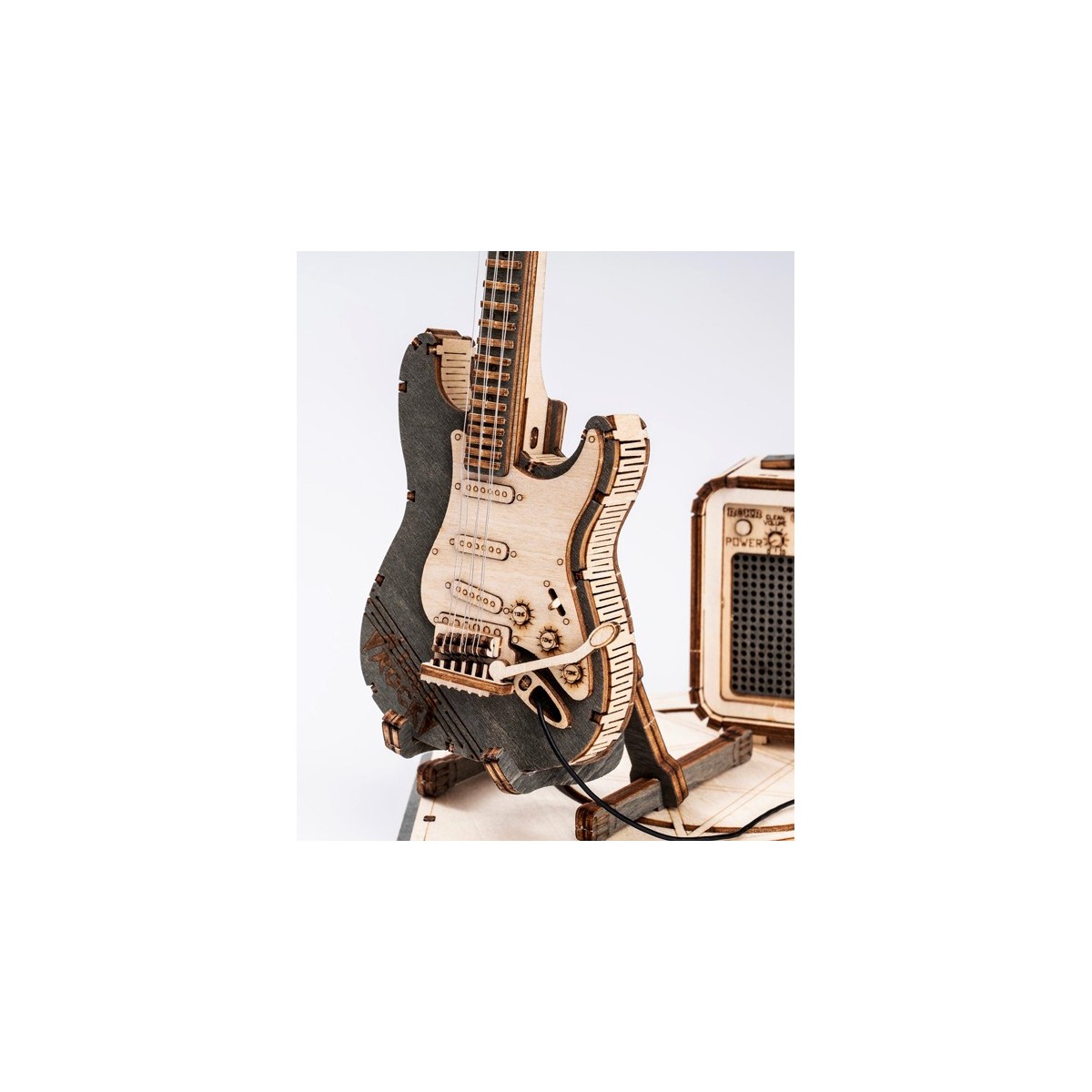 Maquette en bois guitare électrique