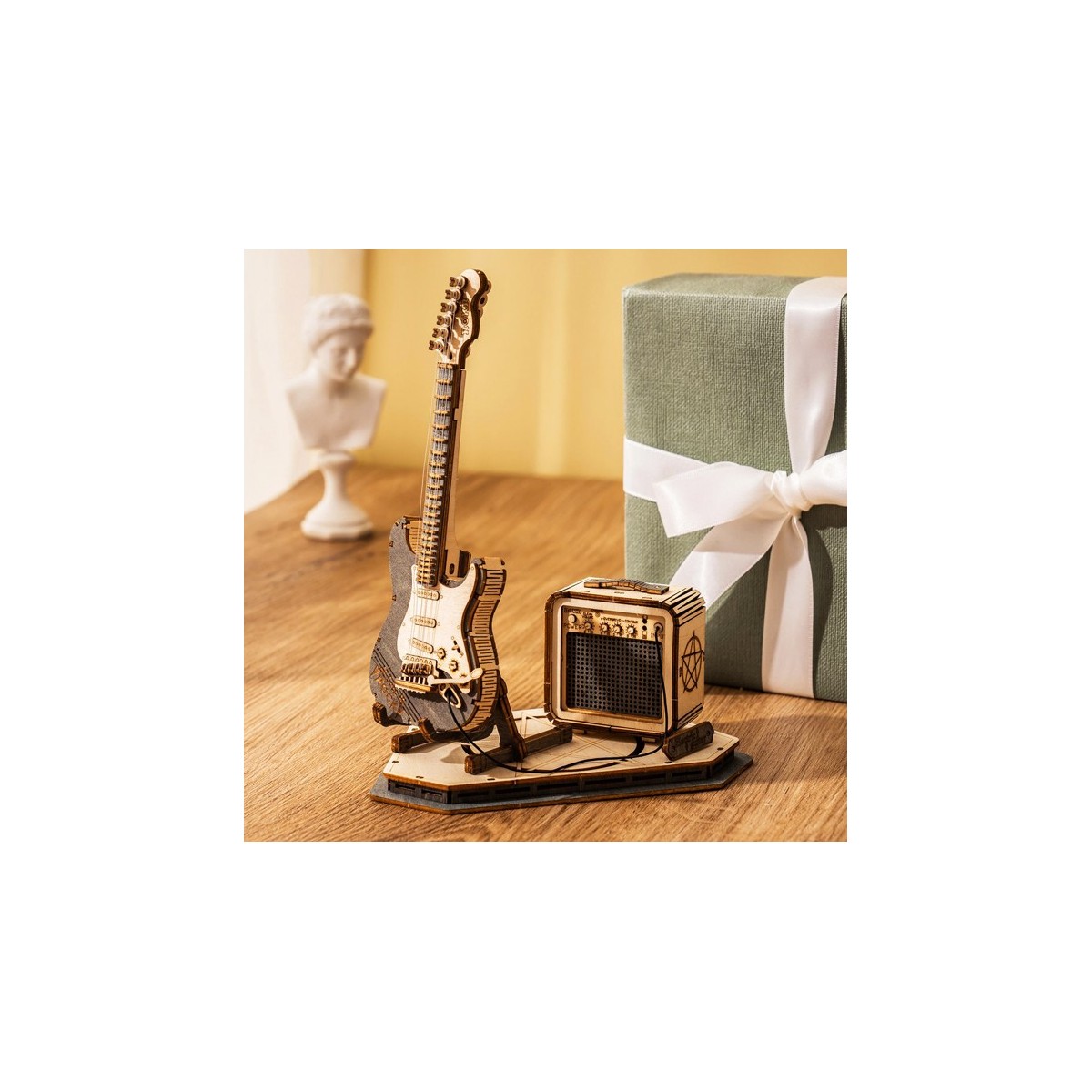 Maquette en bois guitare électrique