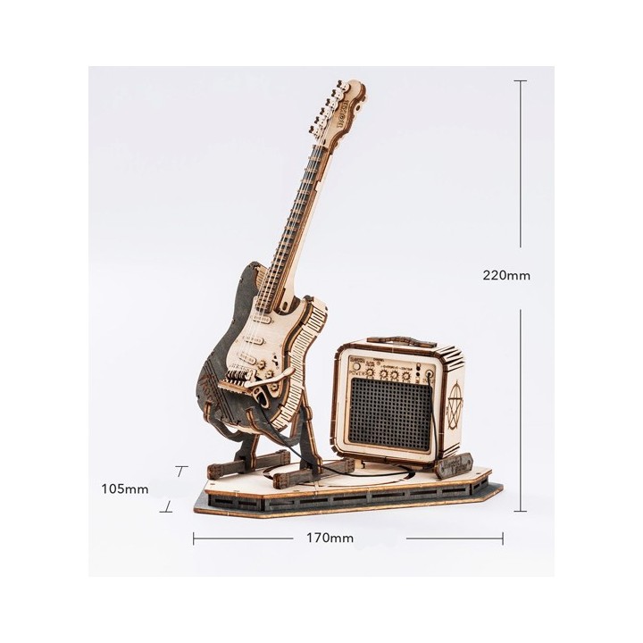 Maquette en bois guitare électrique