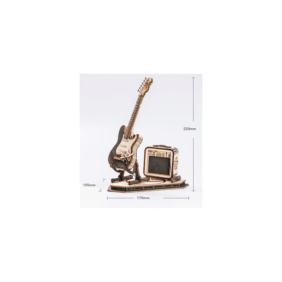 Maquette en bois guitare électrique