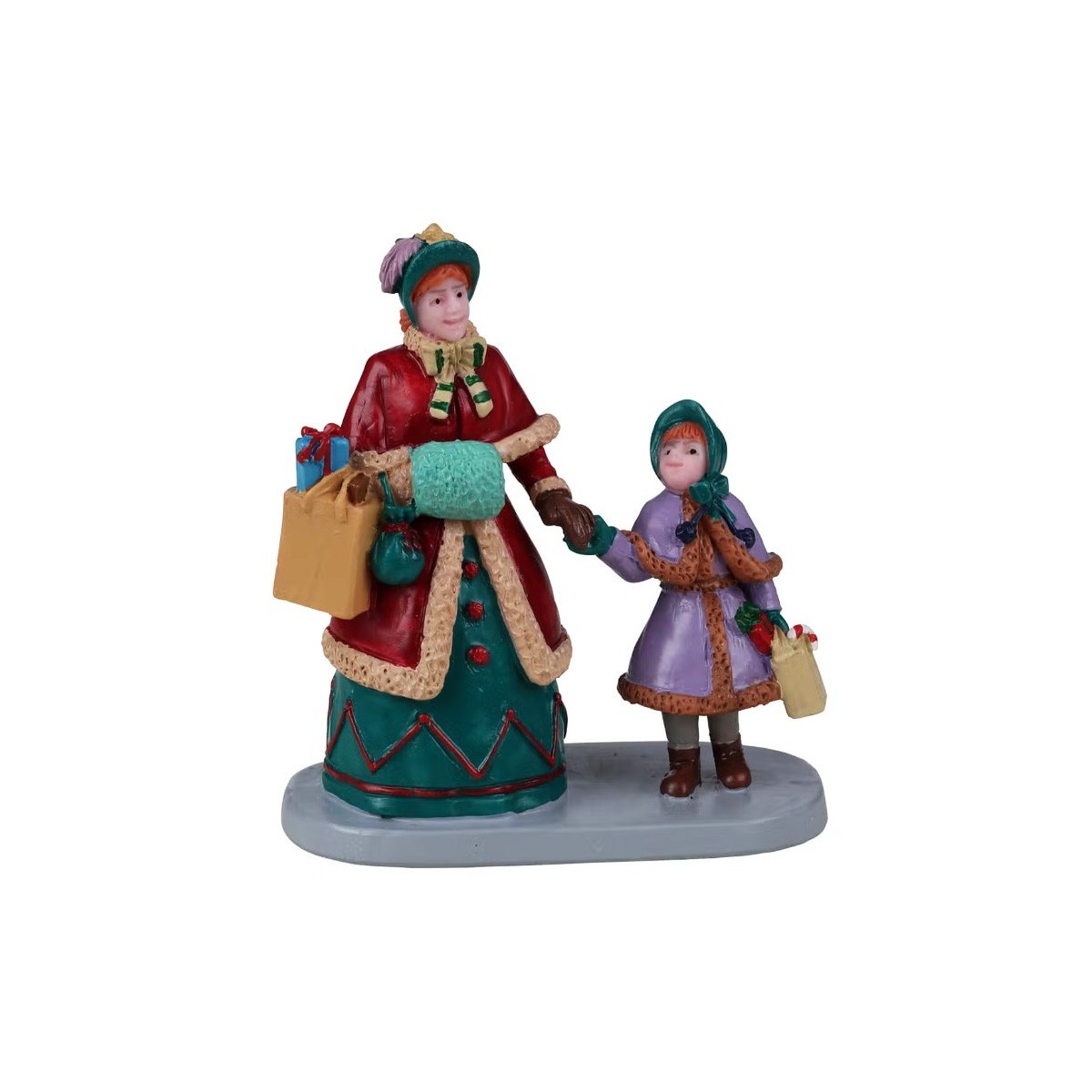 Shopping de Noël entre mère et fille Lemax