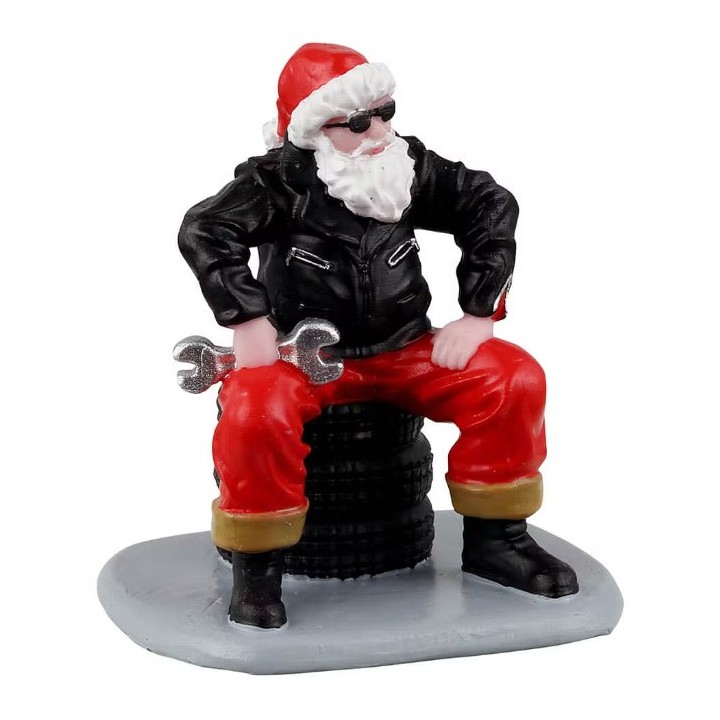 Père Noël mécanicien Lemax