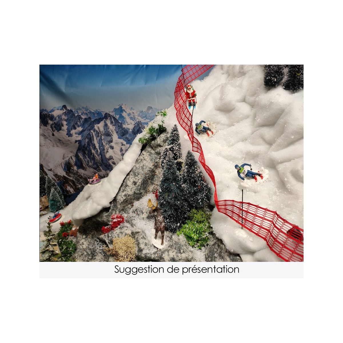 Feuille modulable à froisser effet neige 120x100 cm
