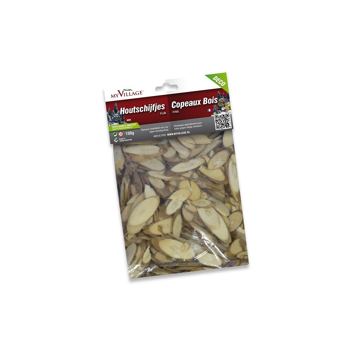 Morceaux de bois fins 100 g