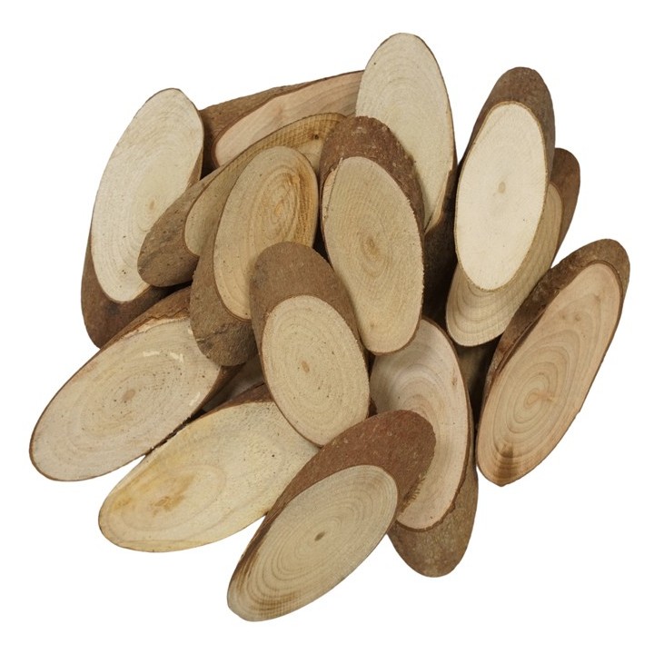 Tranches de bois grand format 24 pièces