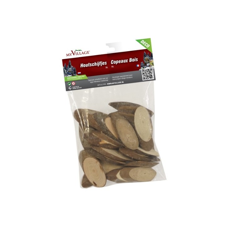 Tranches de bois grand format 24 pièces