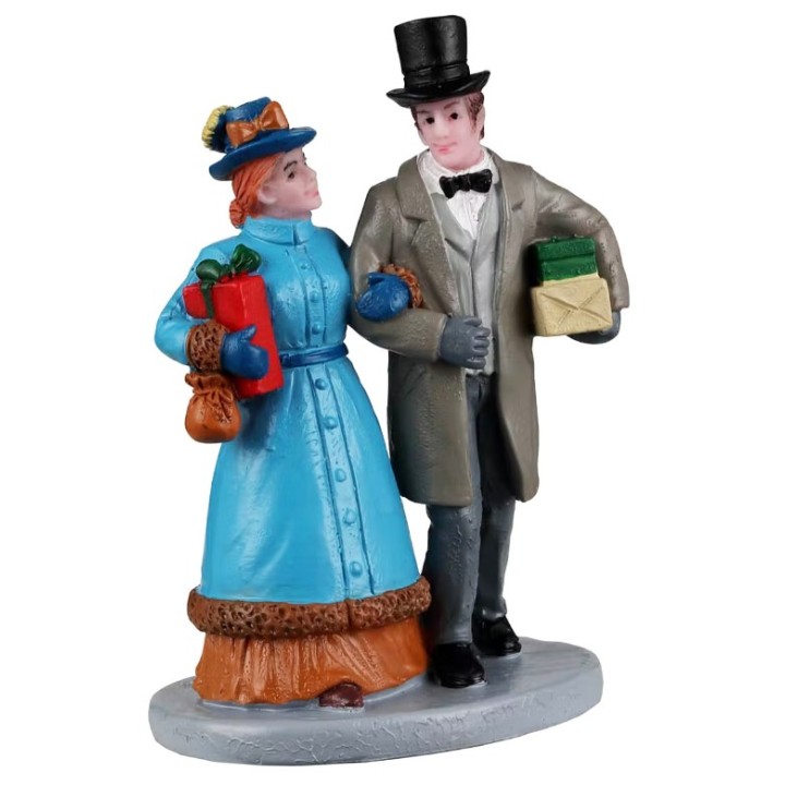 Shopping de Noël en couple Lemax