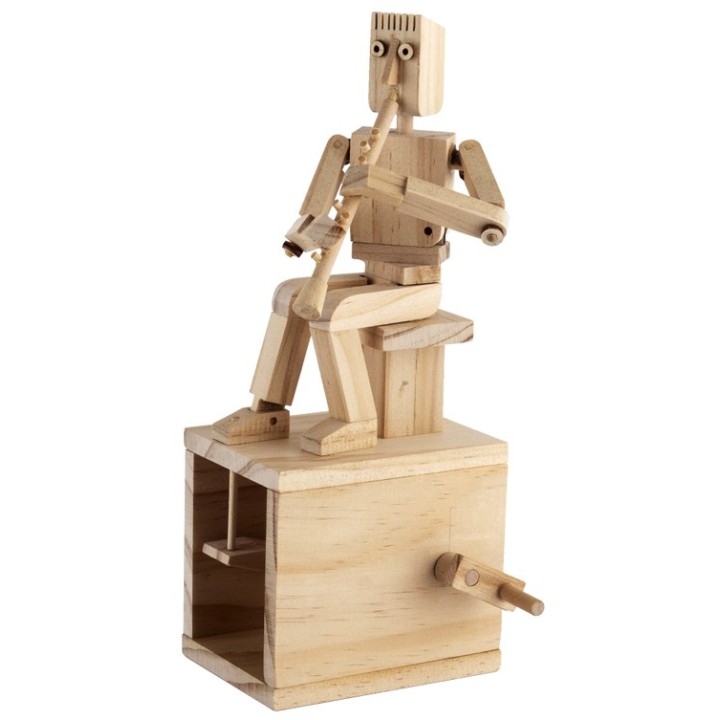 Automate en bois Flûtiste Clarinettiste
