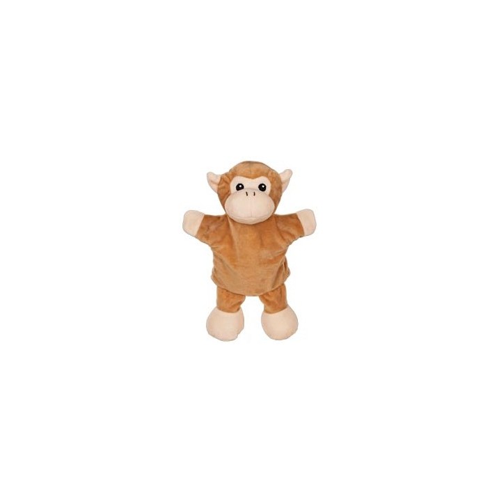 Marionnette à main avec pattes singe tissu 31 cm