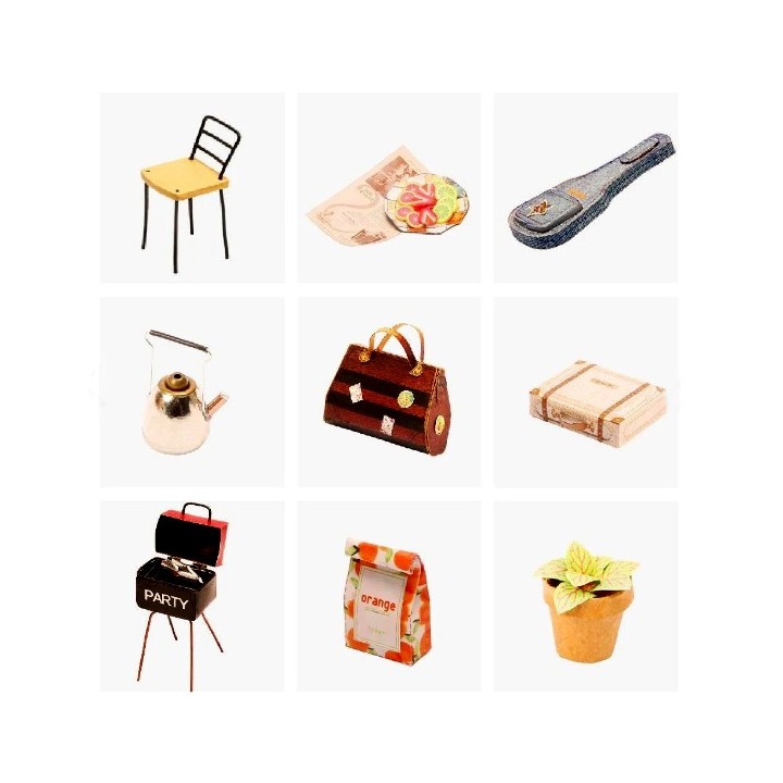 Maquette en bois lumineuse Caravane