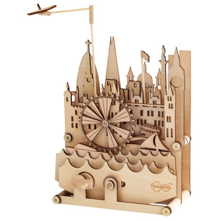 Maquette en bois animée Londres