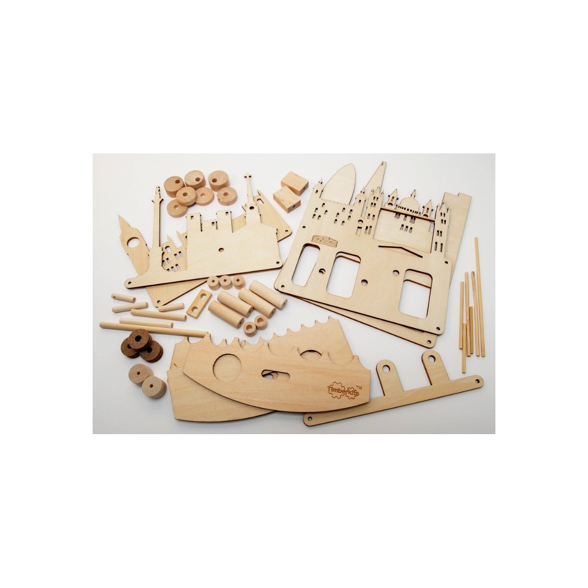 Maquette en bois animée Londres