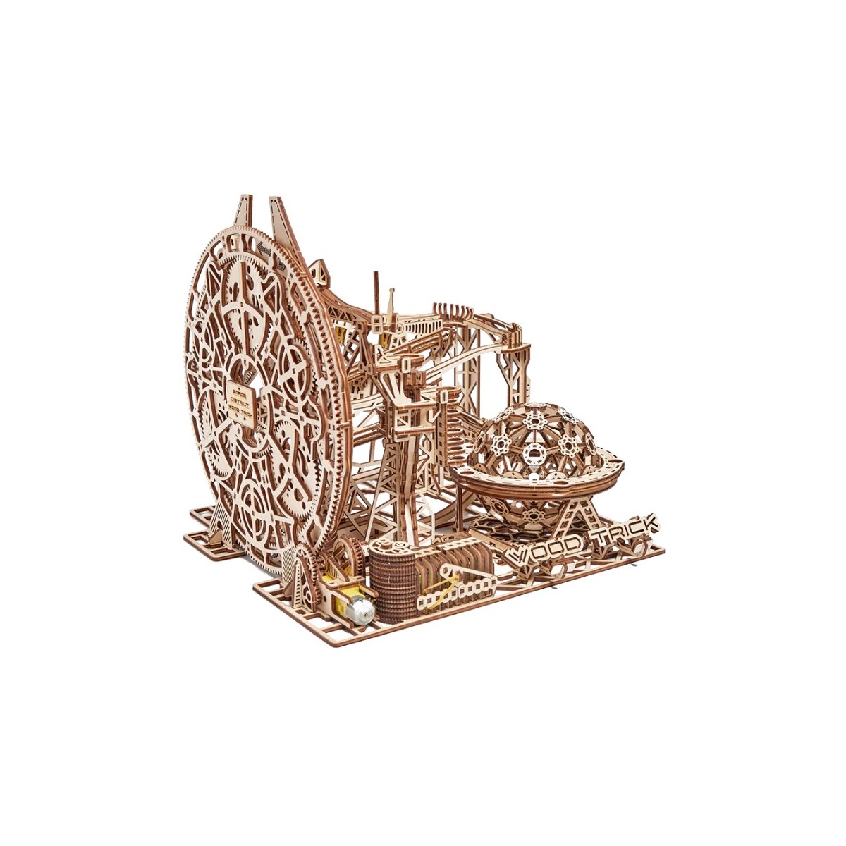 Maquette en bois animée Circuit de billes Galaxie