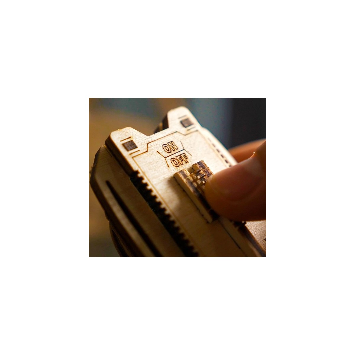 Maquette en bois animée Montagnes russes