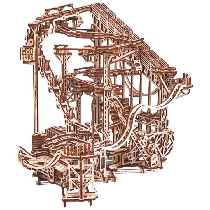 Maquette en bois animée Circuit de billes motorisé