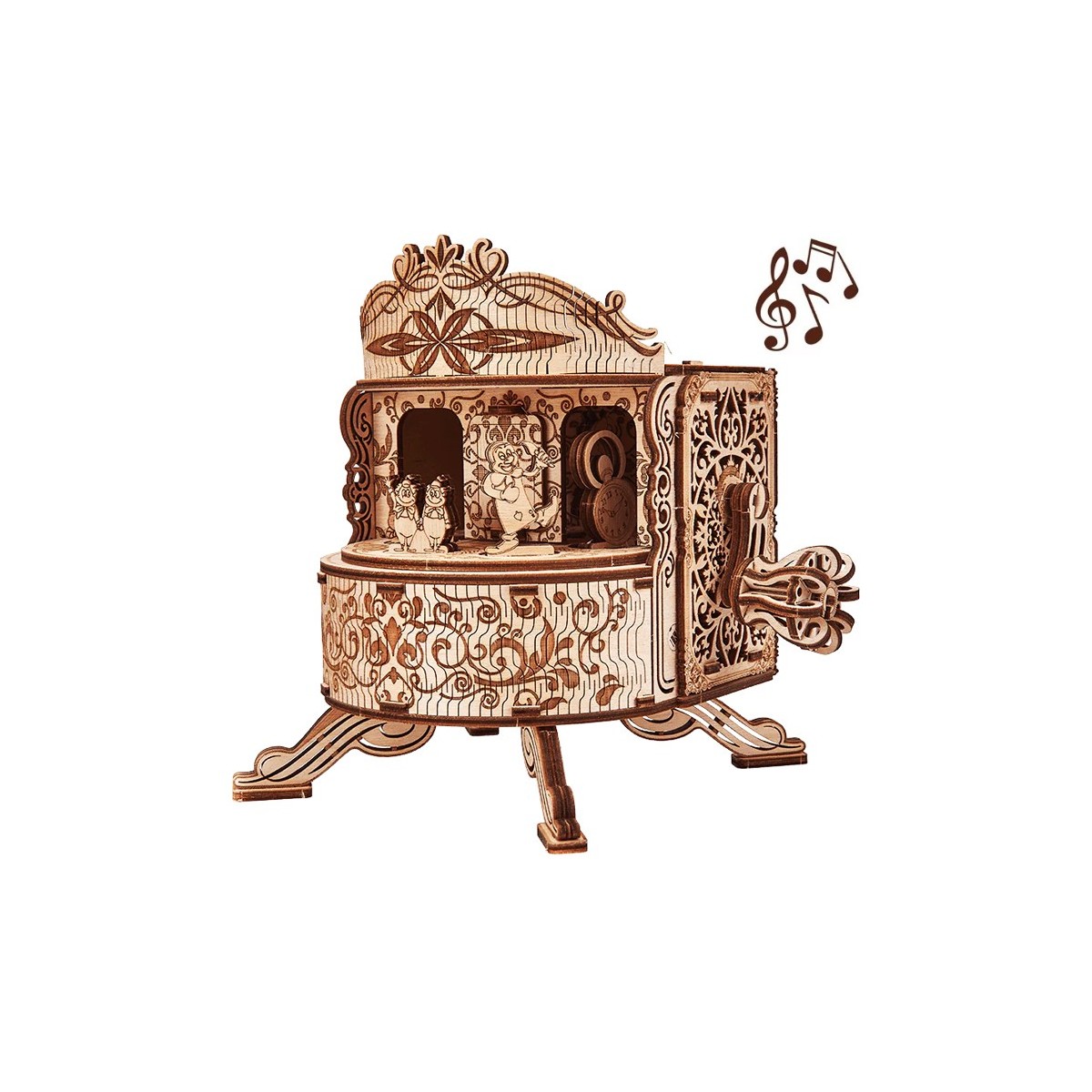 Maquette en bois animée musicale Théâtre Alice