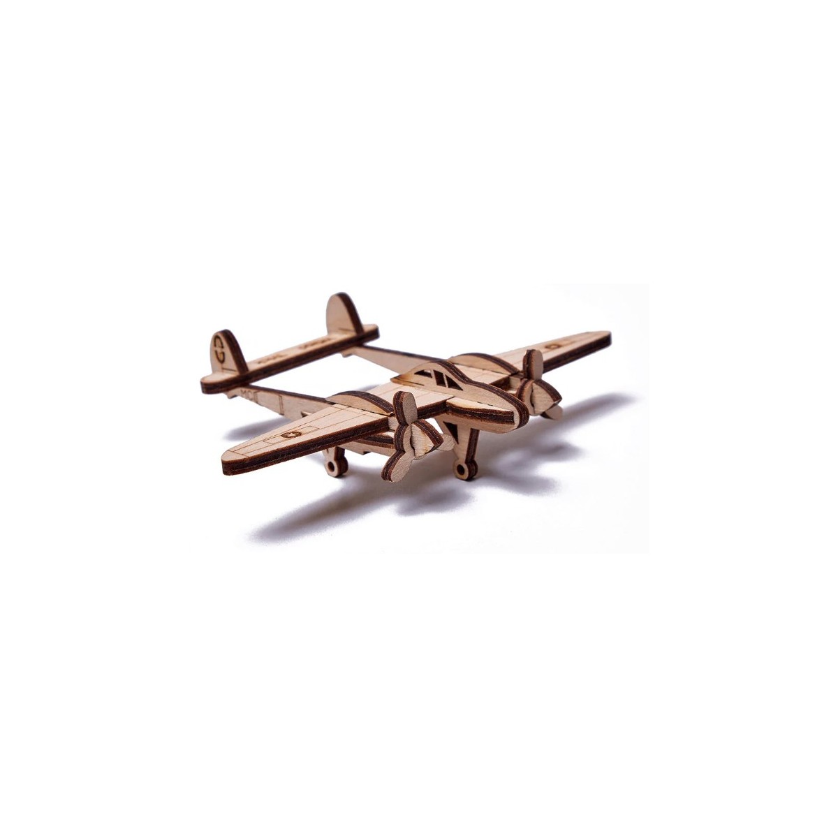 Maquettes en bois Avions et astronaute Lot de 4