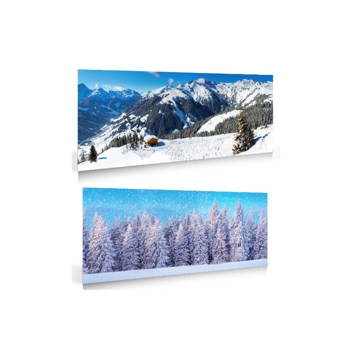 Arrière-plan Hiver recto verso 98x33 cm