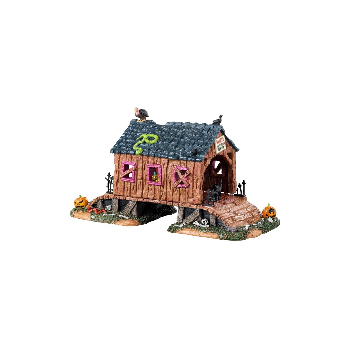 Pont en bois effrayant Lemax Halloween