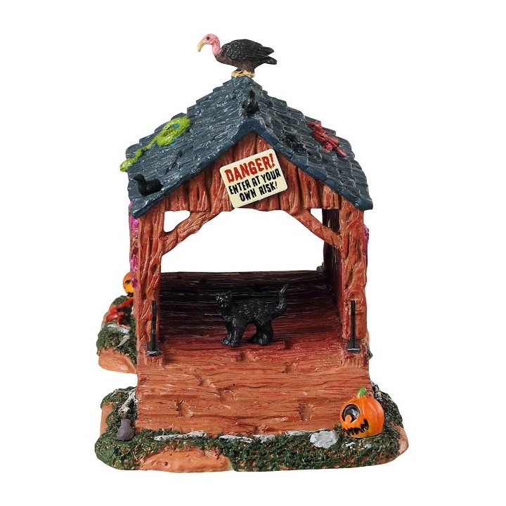 Pont en bois effrayant Lemax Halloween
