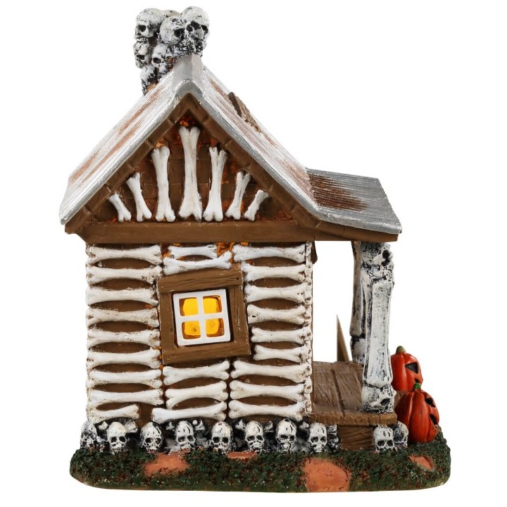 Chalet Squelettes lumineux Lemax Halloween
