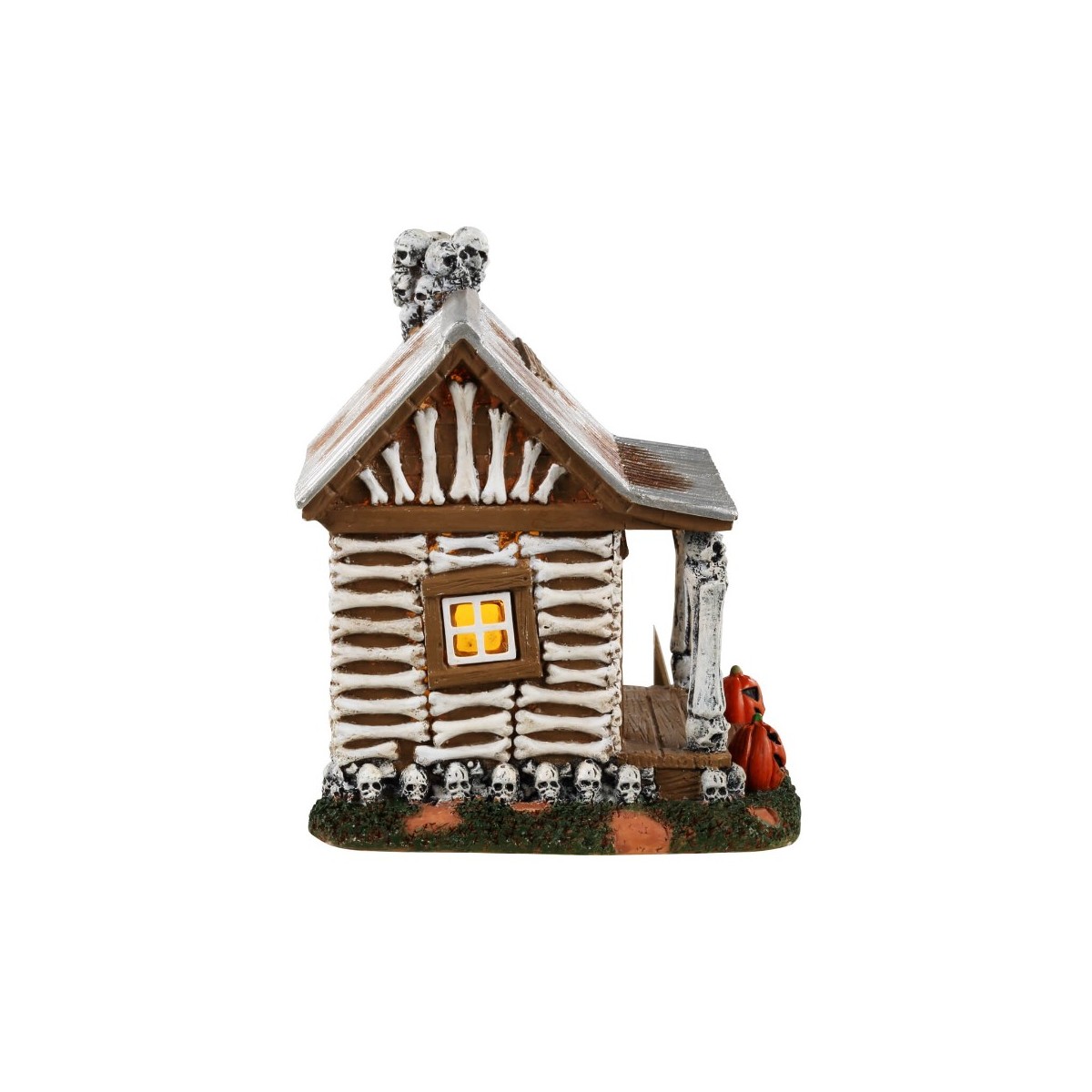 Chalet Squelettes lumineux Lemax Halloween
