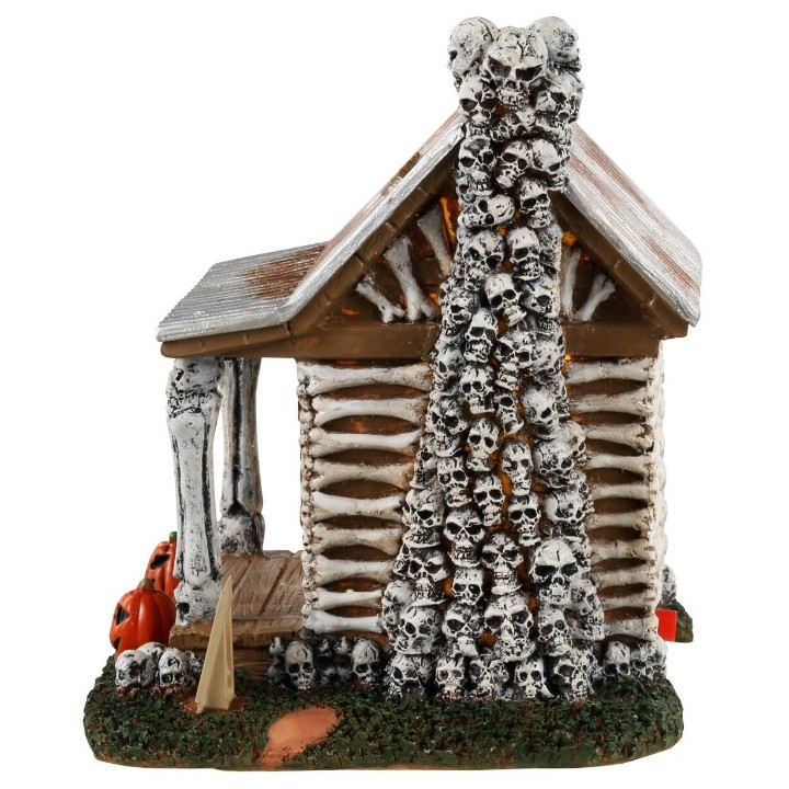 Chalet Squelettes lumineux Lemax Halloween