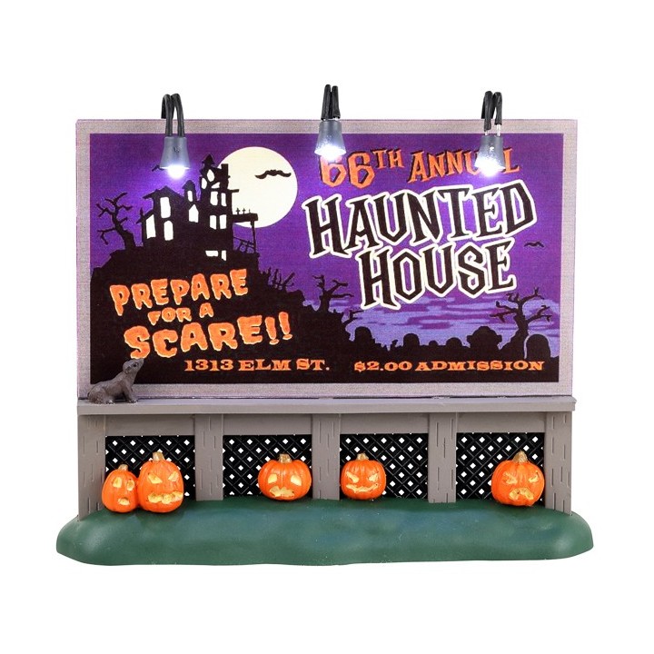 Panneau Maison hantée Lemax Halloween
