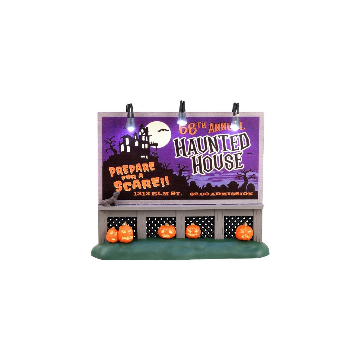 Panneau lumineux Maison hantée Lemax Halloween