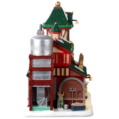 Ecurie du Père Noël lumineuse Lemax