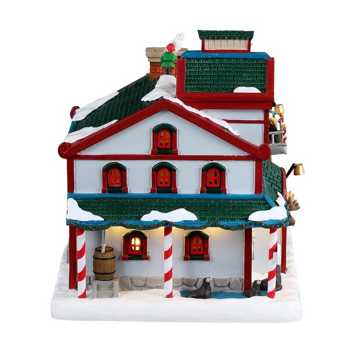 Refuge animaux polaires lumineux Noël Lemax