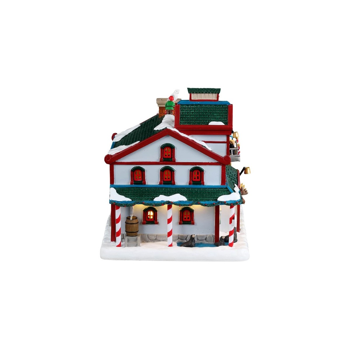 Refuge animaux polaires lumineux Noël Lemax