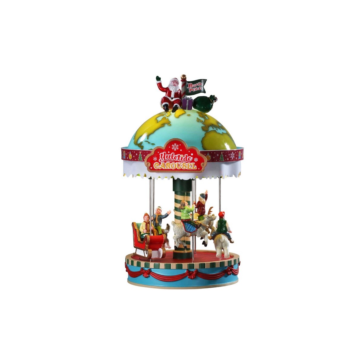 Carrousel de Noël lumineux animé sonore Lemax