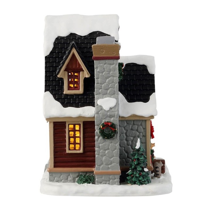Chalet enneigé décoré lumineux Lemax