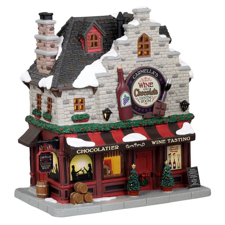 Magasin lumineux Vin et Chocolat Lemax