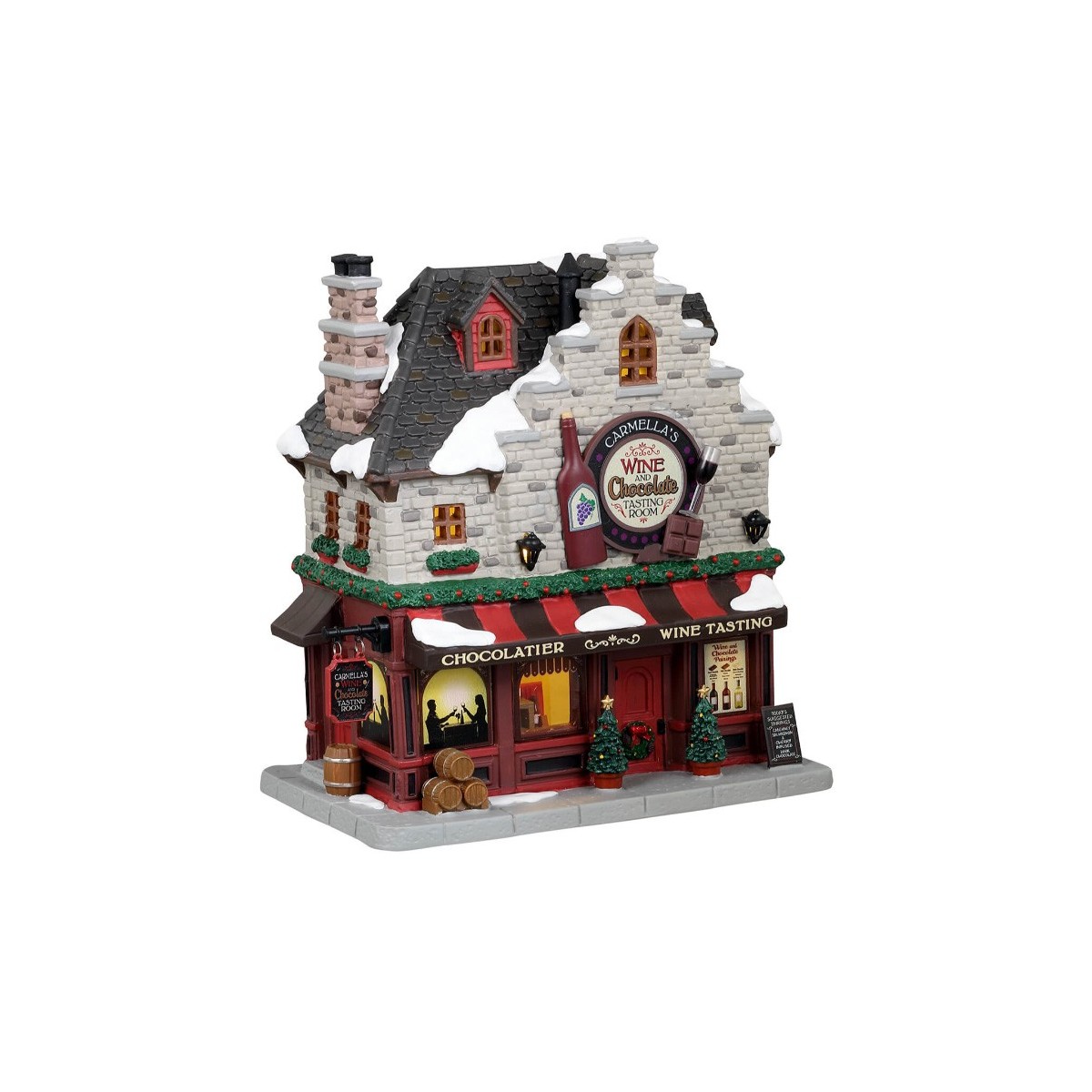 Magasin lumineux Vin et Chocolat Lemax