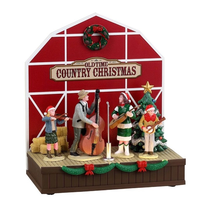 Scène lumineuse Noël Musiciens