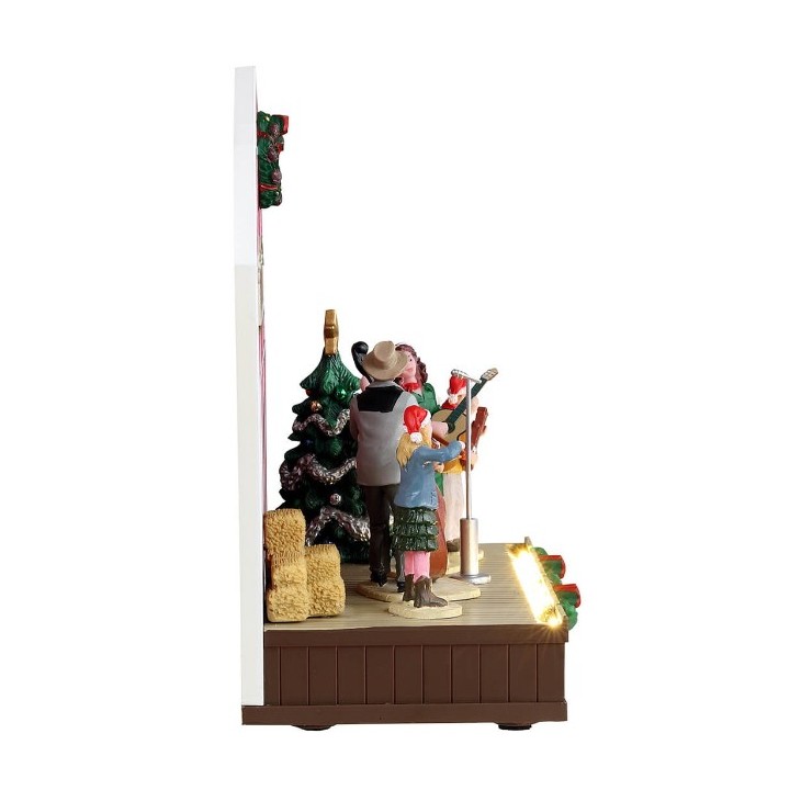 Scène lumineuse Noël Musiciens