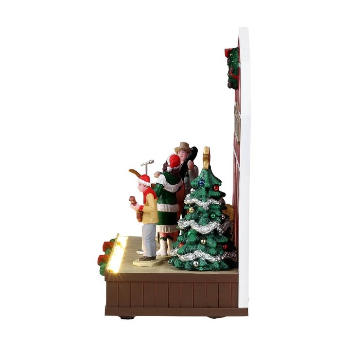 Scène lumineuse Noël Musiciens