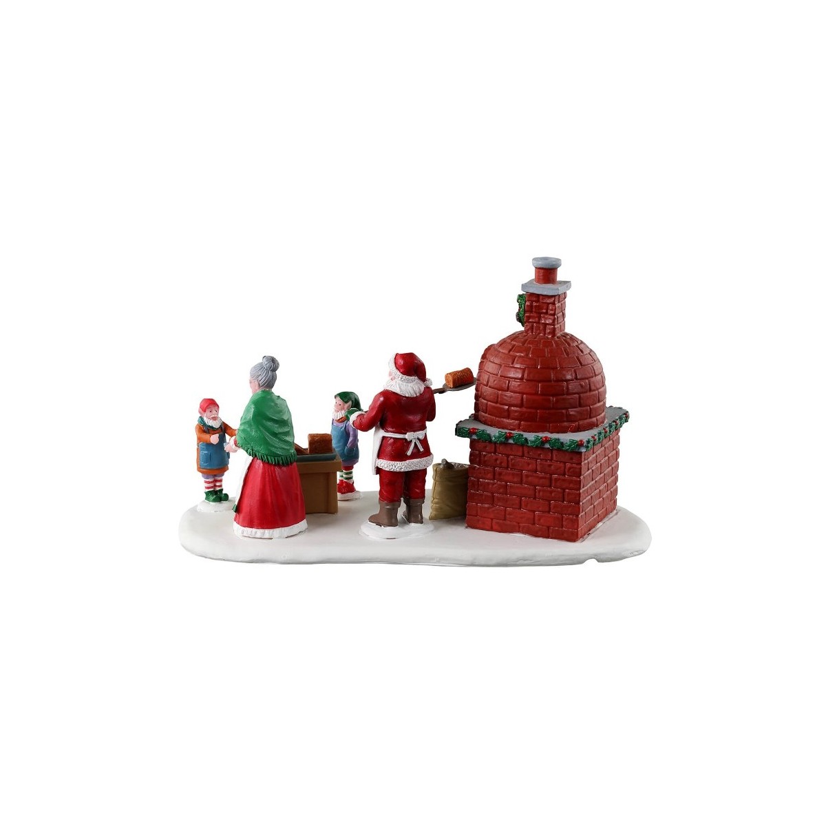 Scène lumineuse Four à pain d'épices Père Noël Lemax