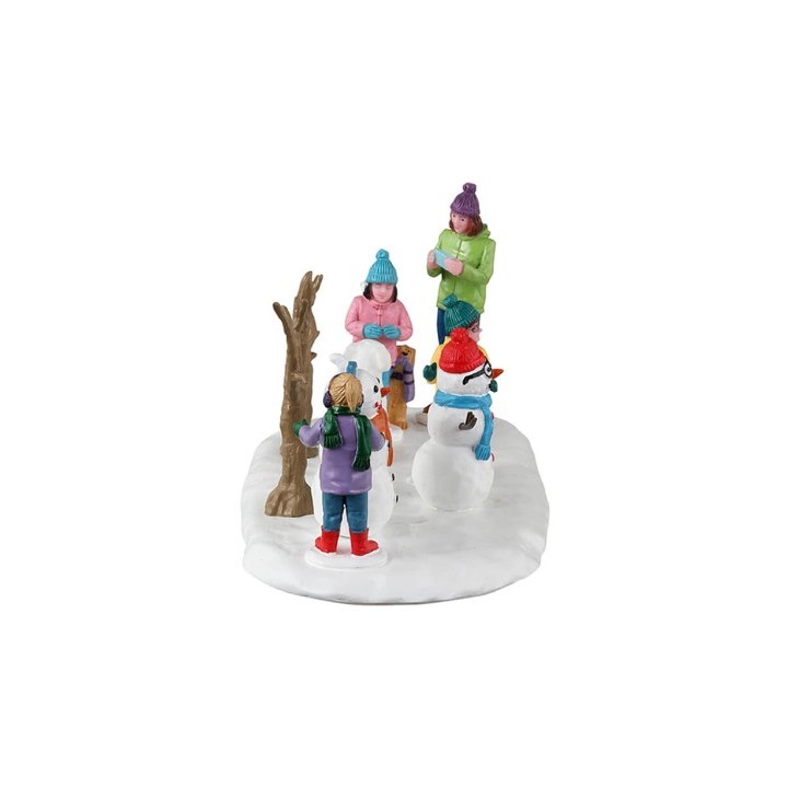 Bonhommes de neige en famille Lemax