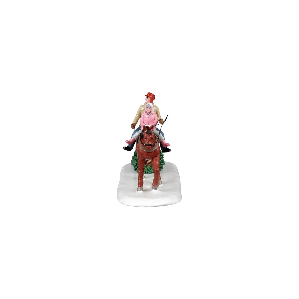 Père et fille à cheval Lemax Père et fille à cheval Lemax
