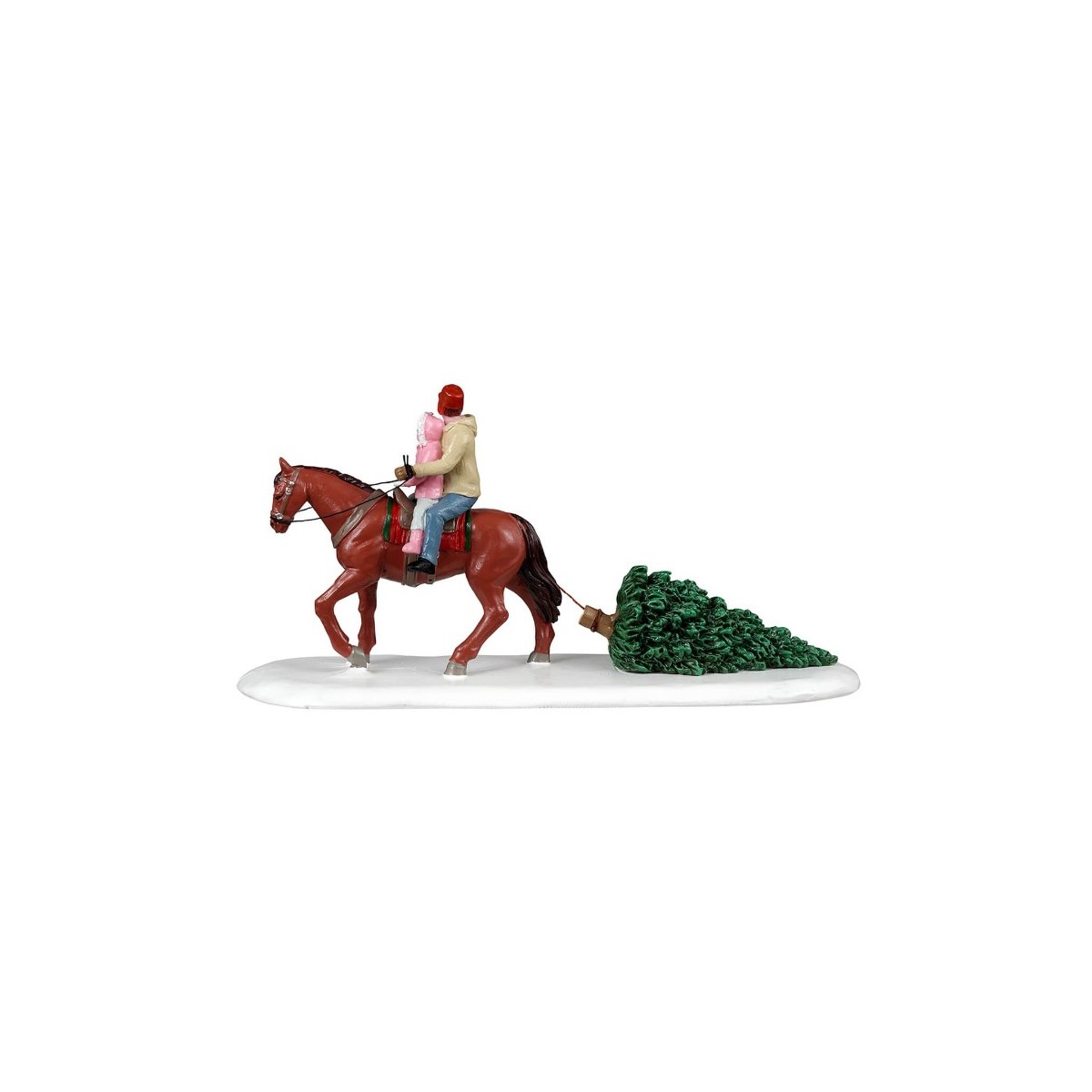 Père et fille à cheval Lemax Père et fille à cheval Lemax
