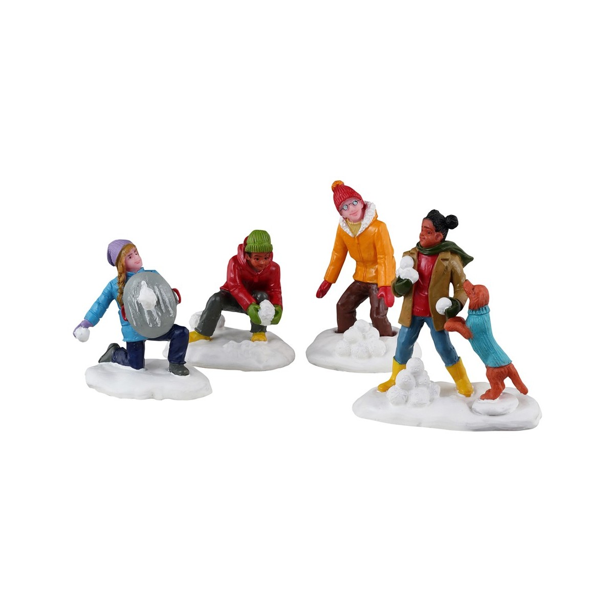 Bataille de boules de neige lot de 4 Lemax