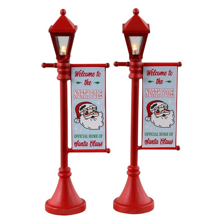 Lampadaires de Noël lumineux Lot de 2 Lemax