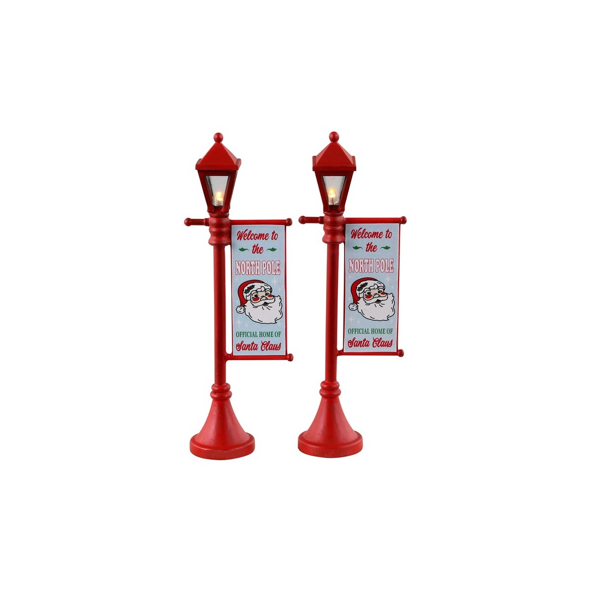 Lampadaires de Noël lumineux Lot de 2 Lemax
