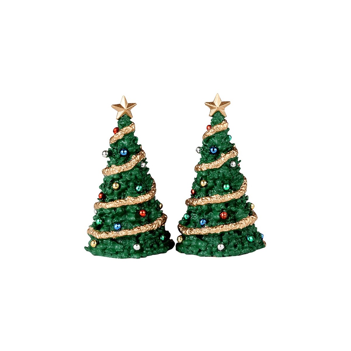 Sapins de Noël décorés Lot de 2 Lemax