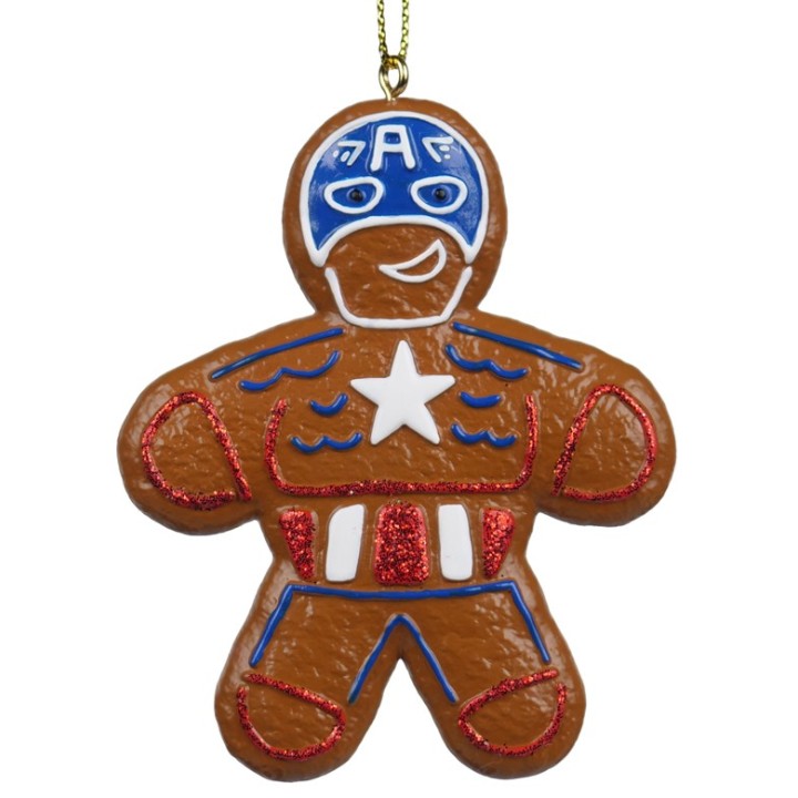 Suspension sapin Marvel Captain America pain d'épices